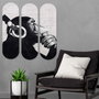 Wallity Cuadro Decorativo de MDF Multicolor (3 Piezas)